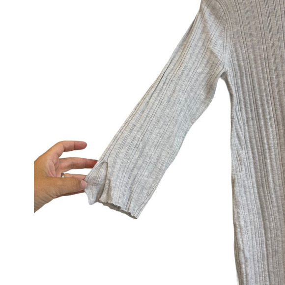 Daily Practice by Anthropologie Textured Column Sweater Dress Grey Size 1X NWT - Picture 8 of 12
